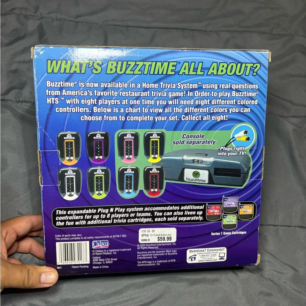 Buzztime TV Home Trivia System & Accessory Set‎ 2004 NIB